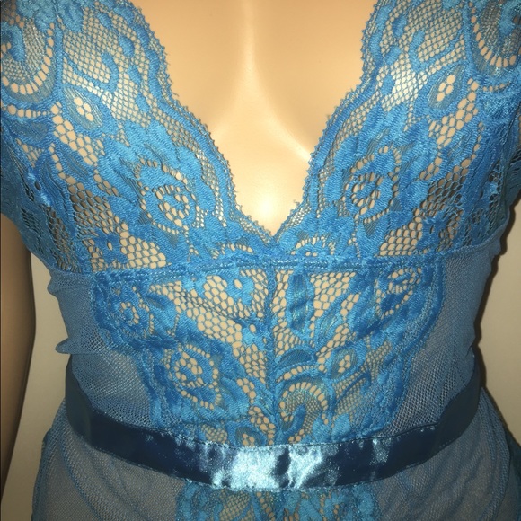 🎉 3/$15 LAST ONE Avid Love blue teddy lingerie - Picture 4 of 8